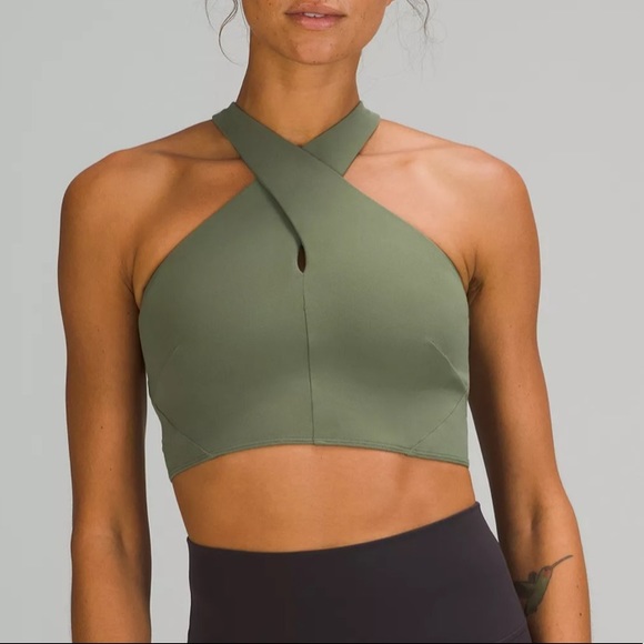 lululemon athletica Tops - lulu nulu wrap front longline bra